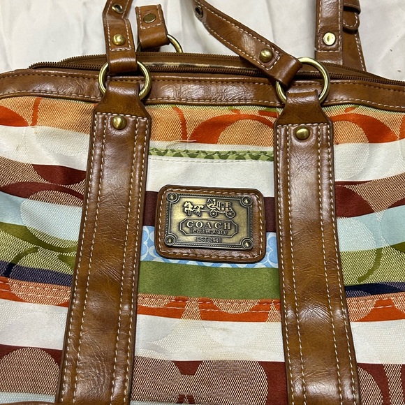 Coach Multicolor Signature Shoulder Bag - Picture 8 of 9